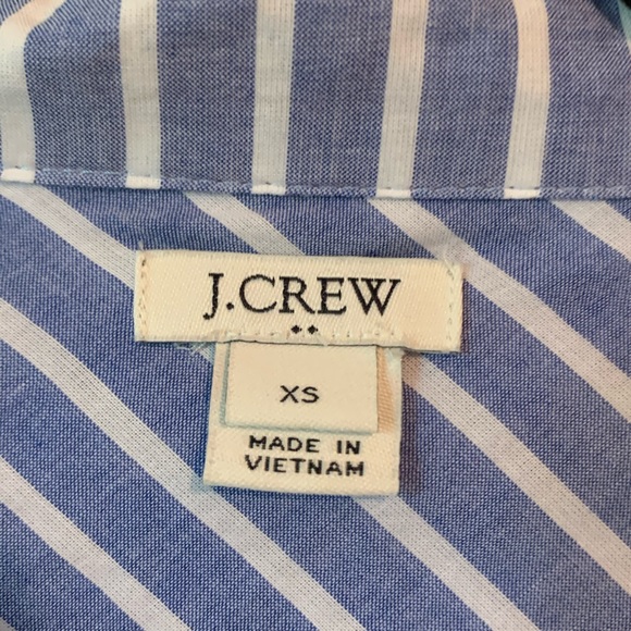 J Crew Womens Size XS Printed Tie-Waist Shirt - Picture 2 of 4